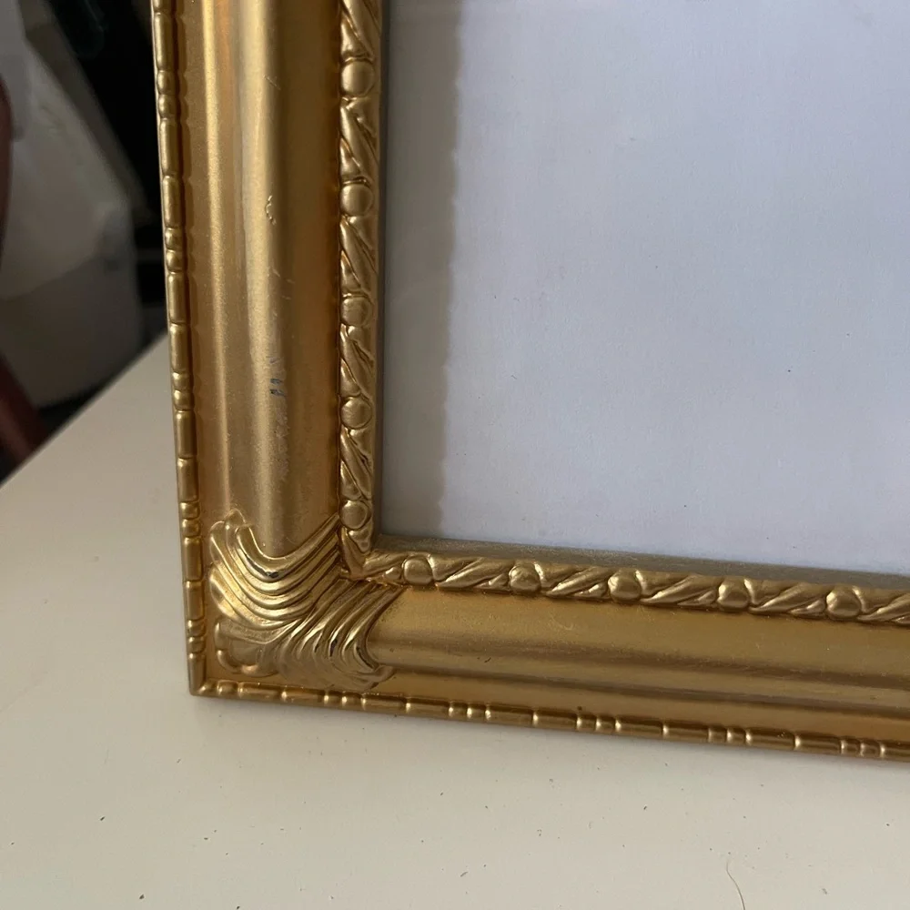 Customized Upcycled Golden Oh La La Picture Frame